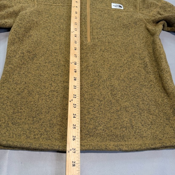 North Face Men Fleece Jacket Earthtone Preppy Active Minimalist Hike Trek M-4779 - Picture 4 of 9